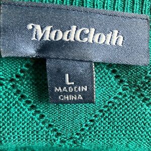 ModCloth Green Knit Sweater